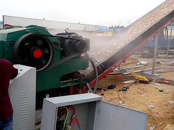 鼓式削片機現場